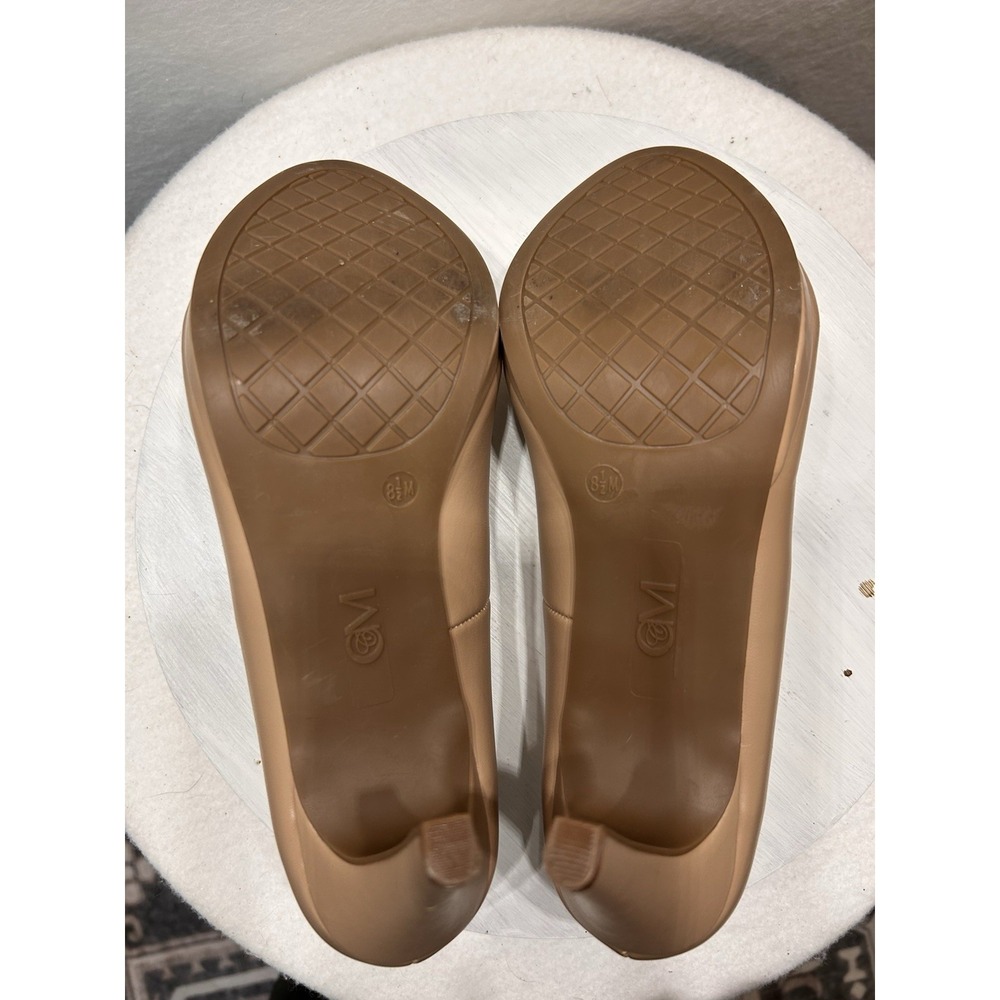Chelsea Moreland Heels Womens 8.5M Glamour Pump Beige Nude EUC - Picture 9 of 11